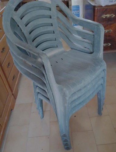 Sedie plastica verdi - sedie,