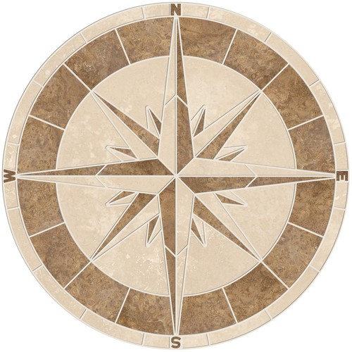 Medaglione piastrelle mosaico