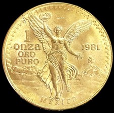 1981 MO GOLD MEXICO 1 OZ ONZA
