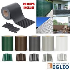 Strisce PVC Frangivista per Balcone Ringhiera Cancello Fasce Frangivento 19x35mt