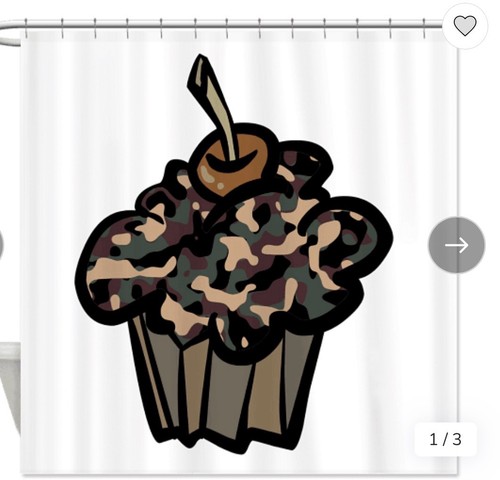 Tenda doccia tessuto - , cupcake