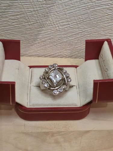 Anello vintage argento pietra
