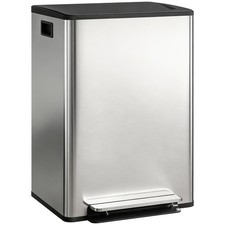 Homcom pattumiera pedale 2 - pattumiera, a