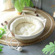 Lettino per Gatti in Rattan