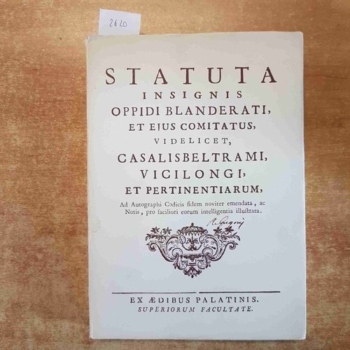 Statuti dell illustre citta - dell'illustre, citta'