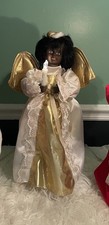 Angelo afroamericano vintage creazioni natalizie suono/animato Natale