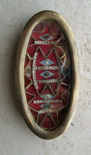 Old theca with relic - theca,