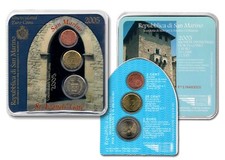 SET 3 MONETE FIOR DI CONIO SAN MARINO 2005 - 2 EURO, 20 CENT, 2 CENT