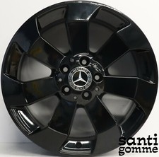 4 CERCHI IN LEGA 8 X 18 " MERCEDES ML ORIGINALI NERO LUCIDO A1664011602