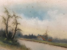 GOUACHE INCORNICIATO PAESAGGIO