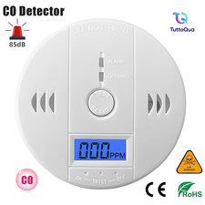 ✅ RILEVATORE MONOSSIDO DI CARBONIO RILEVA GAS CO ALLARME CERTIFICATO EN50291