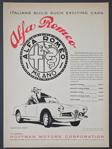 1960 stampa annuncio alfa - 1960,