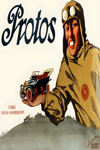 Poster pubblicità auto protos - poster,