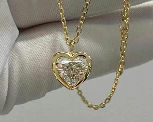 Ciondolo cuore donna diamante