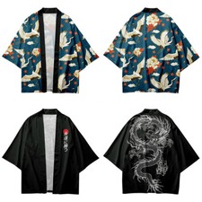 Uomo Larga Yukata Kimono Robe