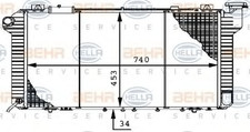 HELLA 8MK376706-291 Radiatore