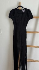 Maxi abito Herve Leger nero