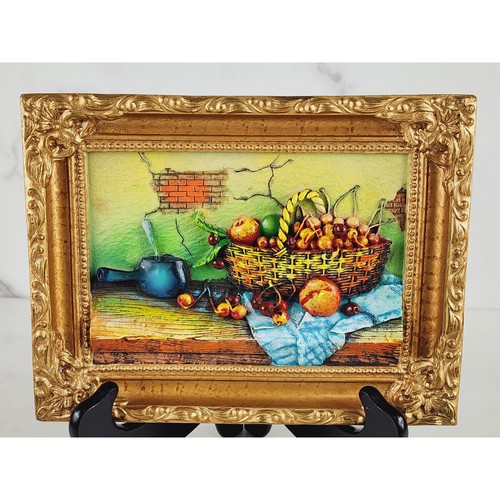 Quadro frutta rialzato cornice