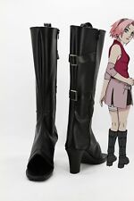 Naruto Haruno Sakura NINJA SHINOBI Cosplay Scarpe Costume Shoes Costume Stivali