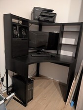 Scrivania angolare nera ikea - angolare,