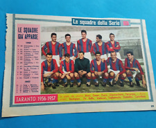 SQUADRA CALCIO SERIE B 1956-57 TARANTO BORDIGNON DARIN MALACARI ZESSAR DE BELLIS