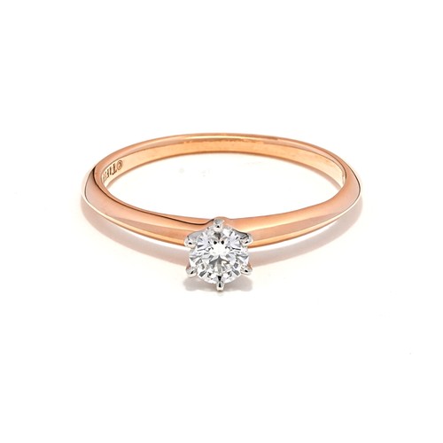 Anello tiffany oro rosa - co,