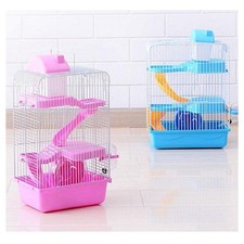 GABBIA PER CRICETI CRICETO PORTATILE CASA A PIÙ LIVELLI IN PLASTICA 23X17X45 CM