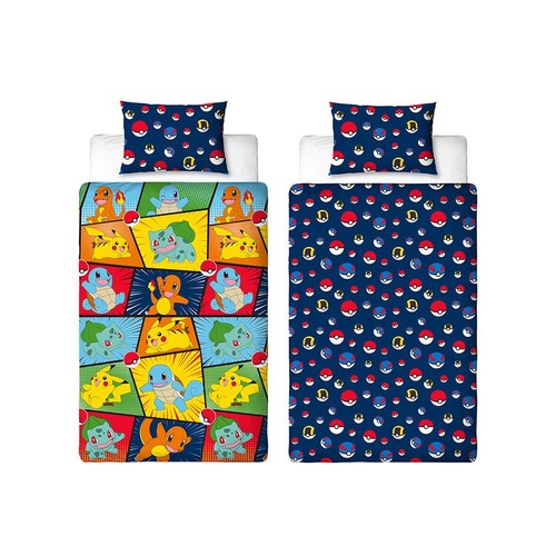 Pokemon set copripiumino letto - copripiumino,