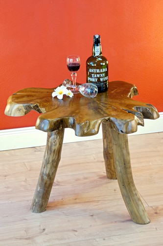 Tavolino legno radica teak