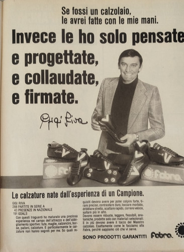 Gigi riva pubblicita scarpe - gigi,