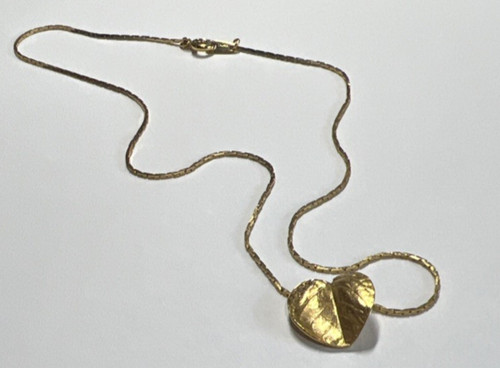 Collana catena ciondolo foglia