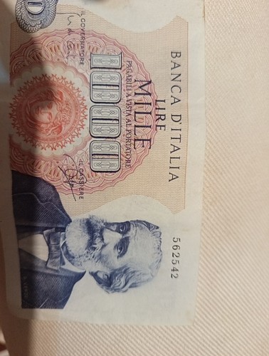 Banconota 1000 mille - mille, lire