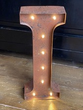 Lettera alfabeto led metallo