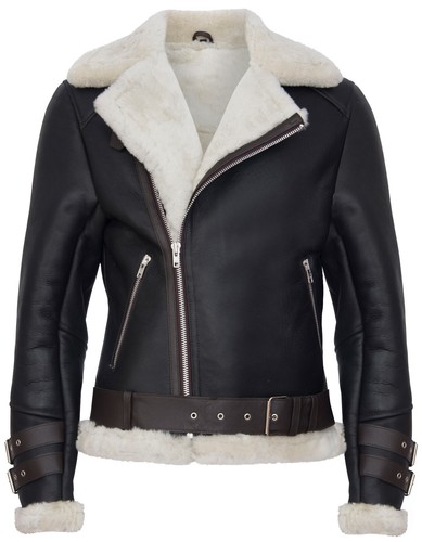 Giacca pelle biker retro - in, da