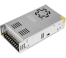 Alimentatore Stabilizzato 12V 30A 360W Trasformatore Trimmer Ventola Adattatore