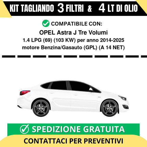 Tagliando per opel astra tre - tagliando,