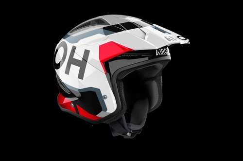 Casco airoh trr2 jupiter rosso - casco,