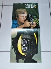 Brochure YASHICA MAT-124G Macchina fotografica ITALIA Pubblicità Depliant 
