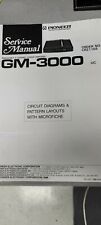 PIONEER GM-3000 manuale di