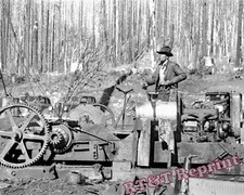 Asino Puncher a Gyppo Logging Operations Foto Tillamook County Oregon 1941