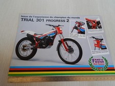 BROCHURE ORIGINALE 1986 TRIAL FANTIC 301 240 cc PROGRESS 2 FRA DEPLIANT PROSPEKT