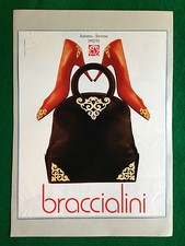 (D406) Pubblicità Advertising Werbung Clipping 1992 BRACCIALINI SCARPE BORSE