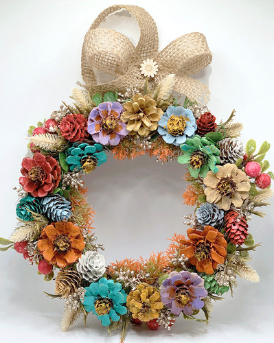 Ghirlanda fiori parete 237 - da,