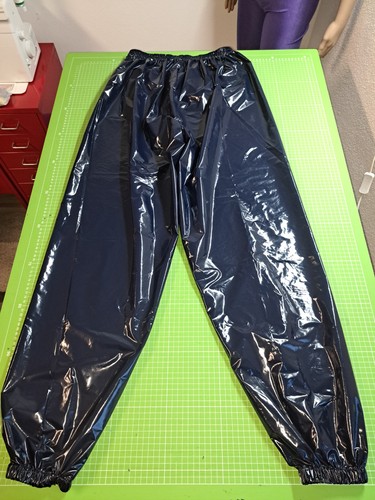 Nylon lucido pantaloni - nylon,