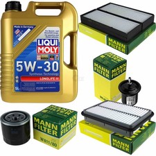KIT TAGLIANDO FILTRO OLIO LIQUIDO MOLY 5L 5W-30 per Hyundai Santa Fé I SM 2.7 V6