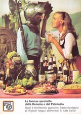 C9325) CARTOLINA SPECIALITA' GERMANIA RENANIA PALATINATO MUSICA NUOVA IN CUCINA