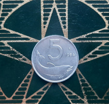 ($)  5 Lire 1984 (Delfino) -