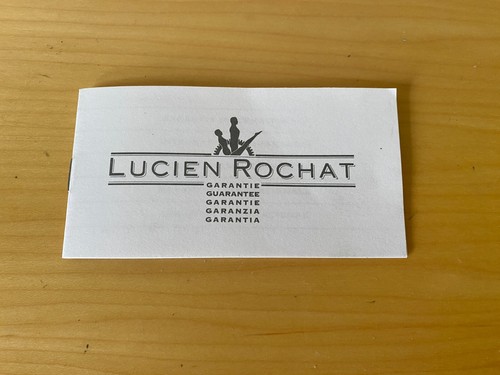 Lucien rochat warranty book - -,