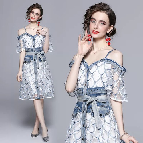 Vestito abito donna longuette - vestito,