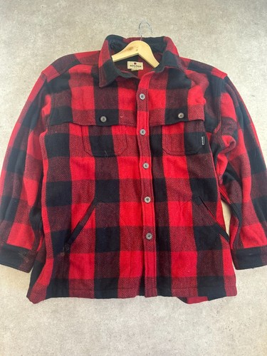 Caban woolrich rouge pour - woolrich,